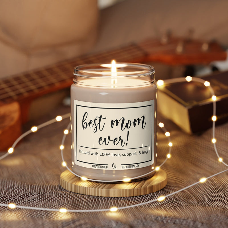 Best Mom Ever Candle, Birthday and Mother'S Day Gift for Moms, Gift for Mother, Mom Gift Ideas, Presents for Mom, Soy Scented Candle Gift